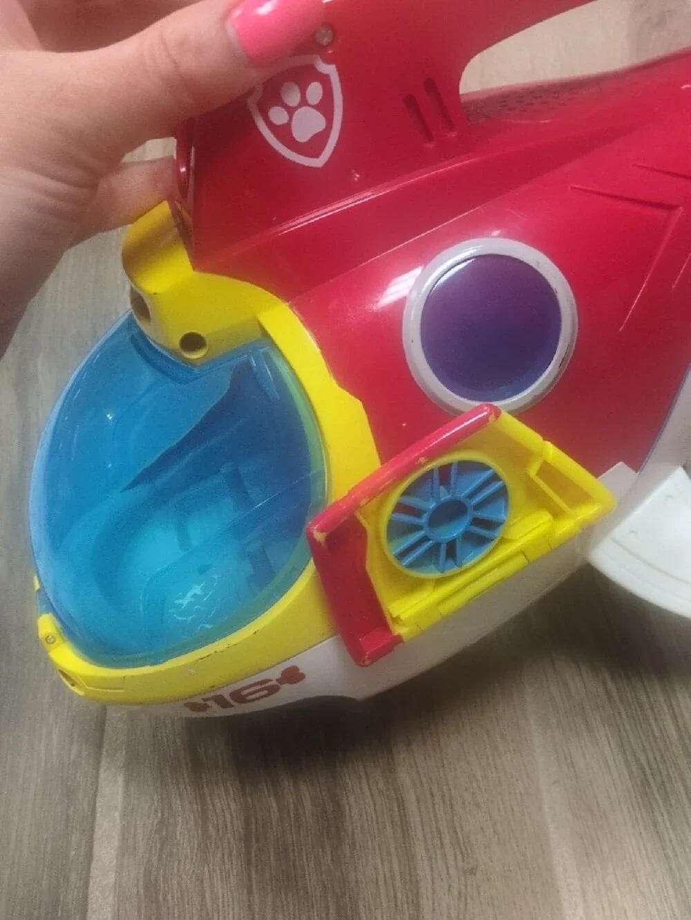 Paw Patrol Red and Yellow Rescue Jet with Blue Cockpit